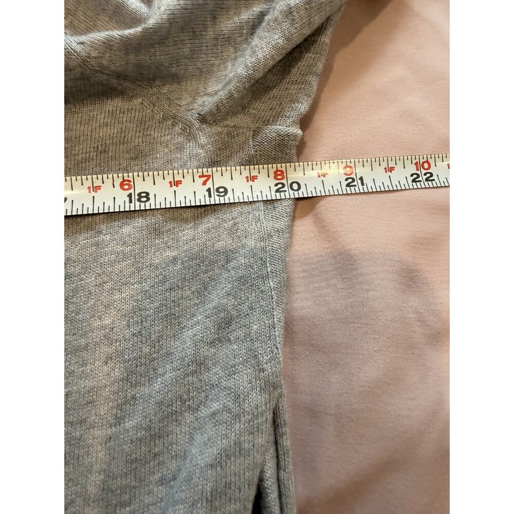 Talbots L Grey Flamingo Tee with Tie back Cotton Blend Beachy Vacation Whimsical - Picture 6 of 9